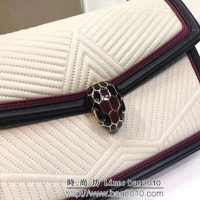 BVLGARI寶格麗 2018專櫃新型蛇頭包 蛇形繡線限定款 Serpenti Forever系列 286628 FYD1174